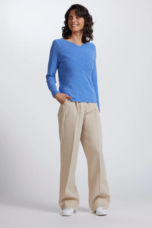 Royal Merino Cornflower Merino Knit (12-14)