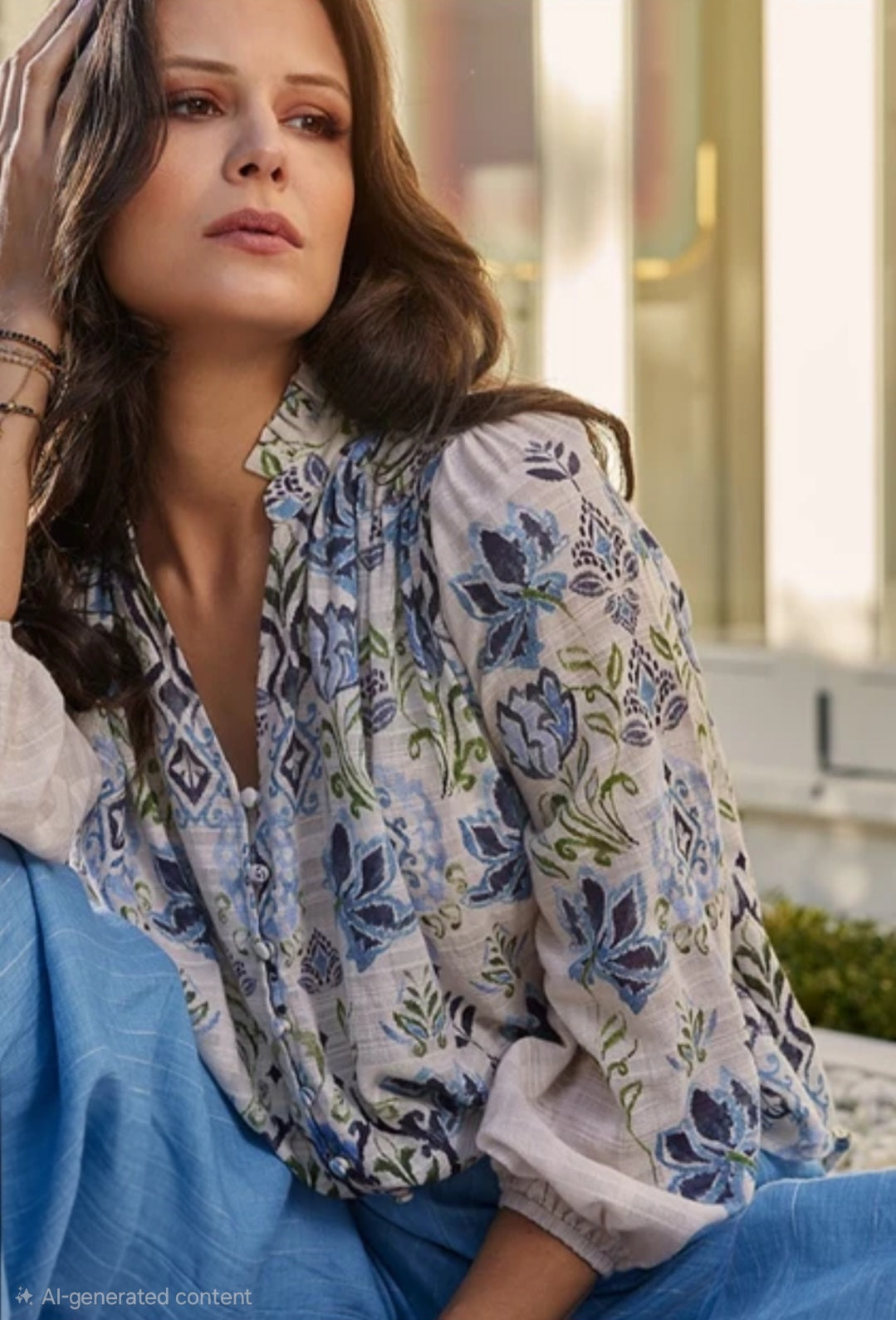 Loobies Story Print Lucca Blouse BNWT (12)