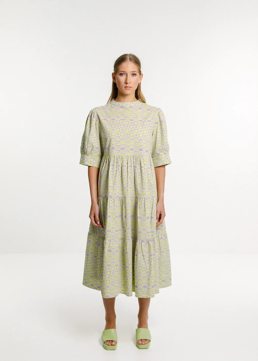 Thing Thing Print Check Dress (8)