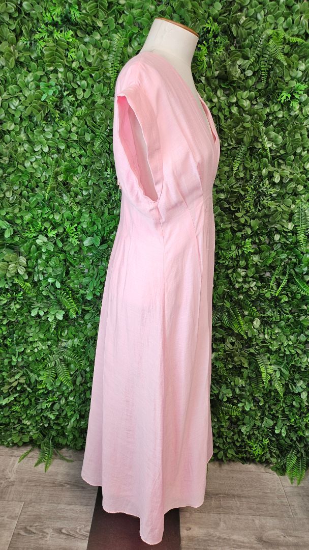 Forever New Pink Pleat Dress (12)