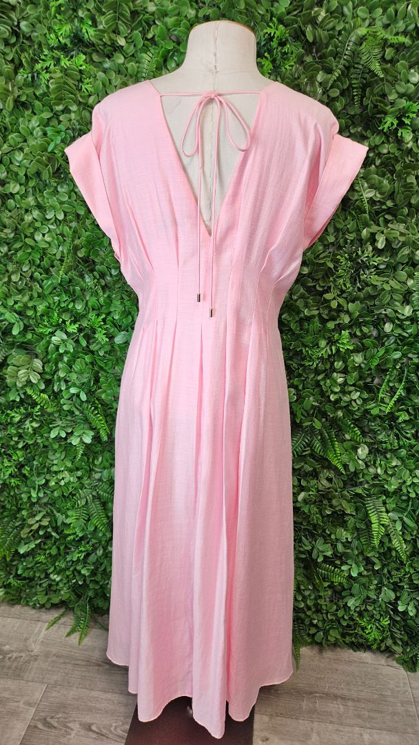 Forever New Pink Pleat Dress (12)