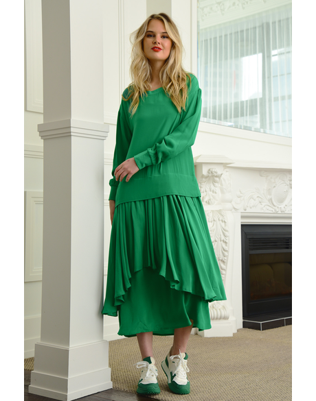 Curate Emerald Green All You Need Dress (16)