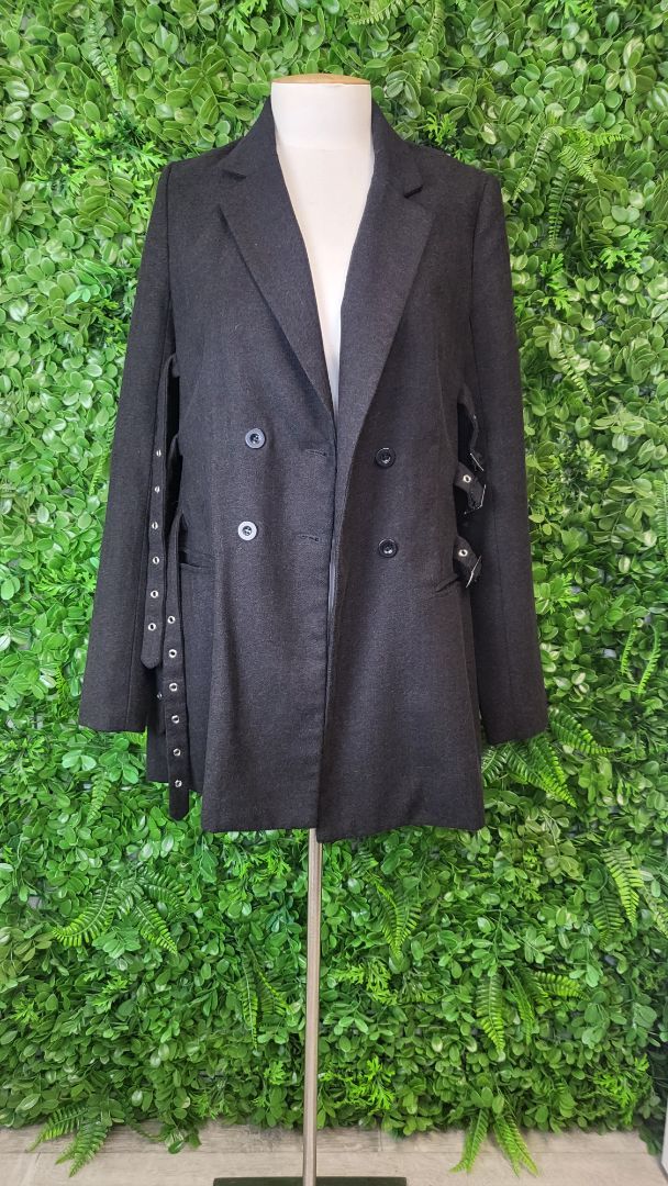 Go Sweet Black Belted Coat (12)