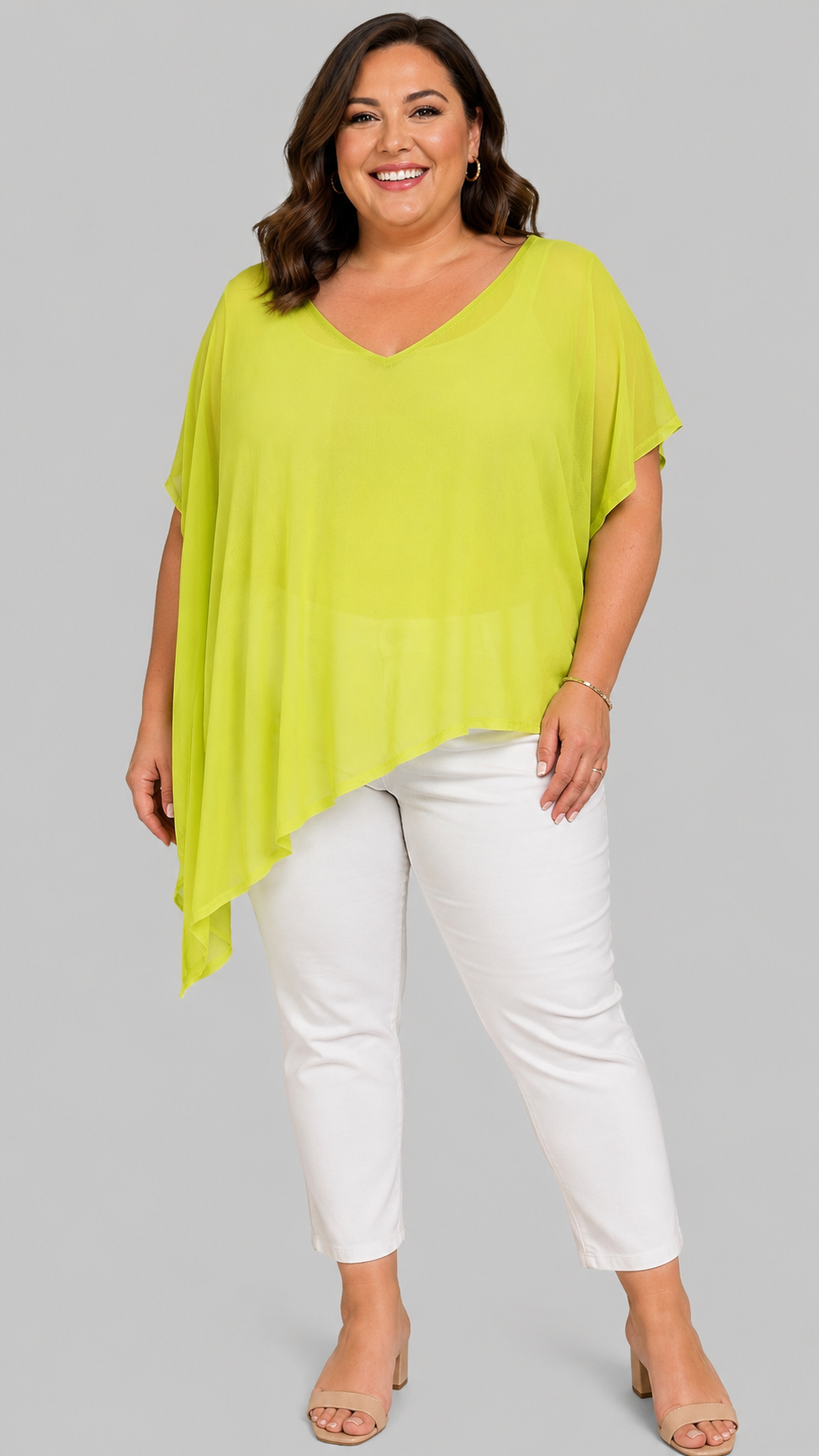 TS Lime Mesh Overlay Top BNWT (20-22)
