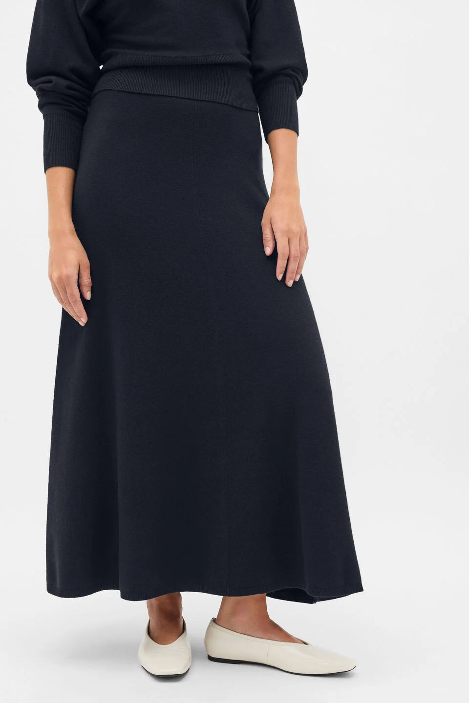 Seed Navy Knit Skirt (12)